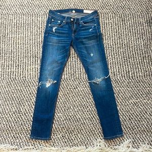 Rag & Bone skinny ripped jeans, size 26, Great condition